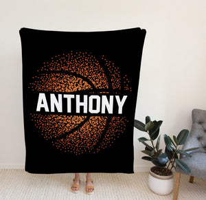 Basketball Blanket, Personalized Blankets And Throws, Basketball Gifts, Boys Basketball Gifts, Gifts For Boys, Christmas Gifts For Men