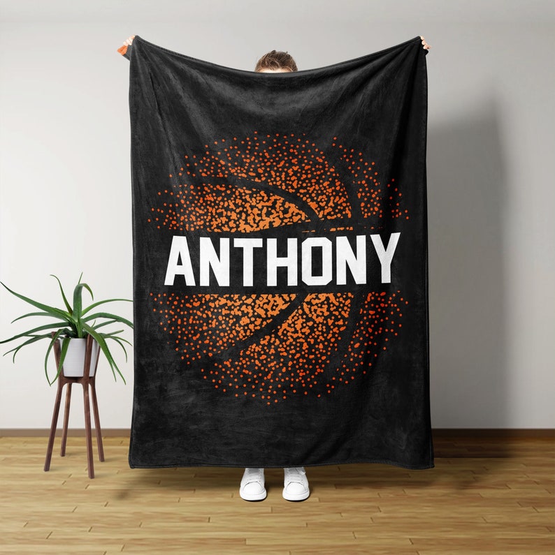 Basketball Blanket, Personalized Blankets And Throws, Basketball Gifts, Boys Basketball Gifts, Gifts For Boys, Christmas Gifts For Men