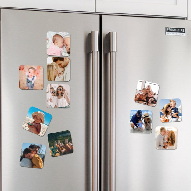 Custom Fridge Magnet with Photo Personalized Photo Magnet Family Vacation Print Custom Gift Holiday Refrigerator Magnet Gift for Mom/Dad