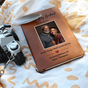 Loss Of Husband Gift For Widow Wife To Husband In Heaven Memorial Journal For Letters To Husband Grief Journal Personalized Bereavement Gift