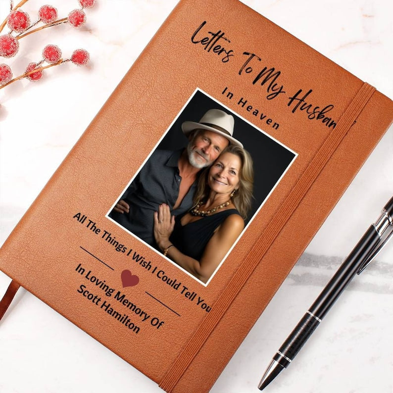 Loss Of Husband Gift For Widow Wife To Husband In Heaven Memorial Journal For Letters To Husband Grief Journal Personalized Bereavement Gift