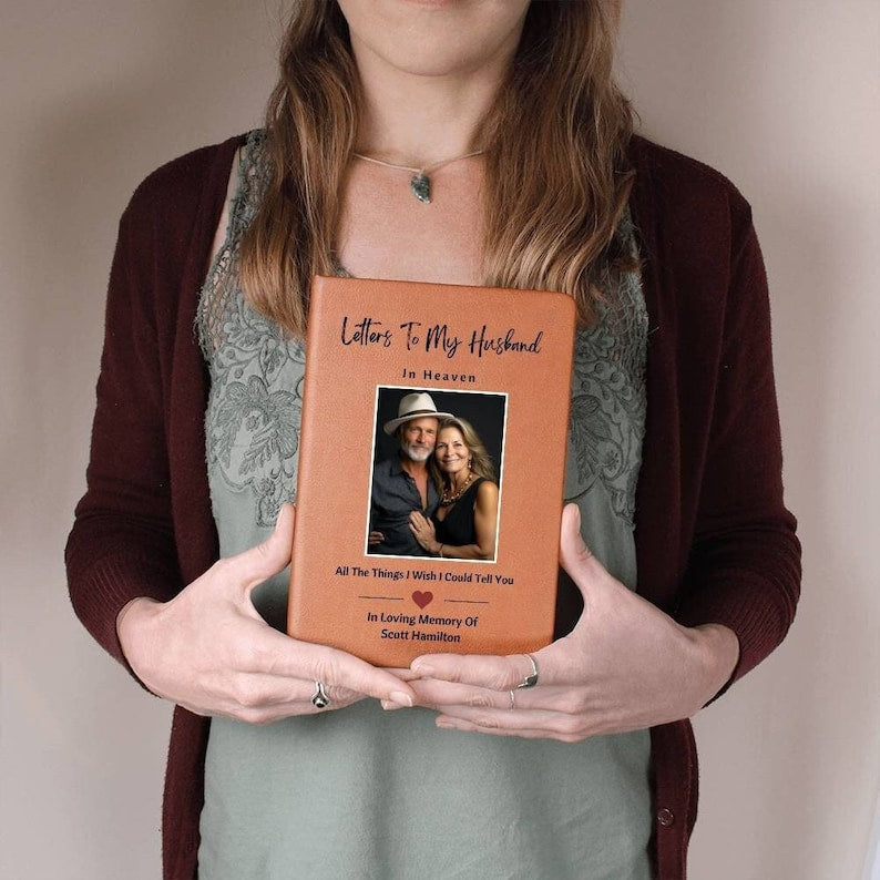 Loss Of Husband Gift For Widow Wife To Husband In Heaven Memorial Journal For Letters To Husband Grief Journal Personalized Bereavement Gift