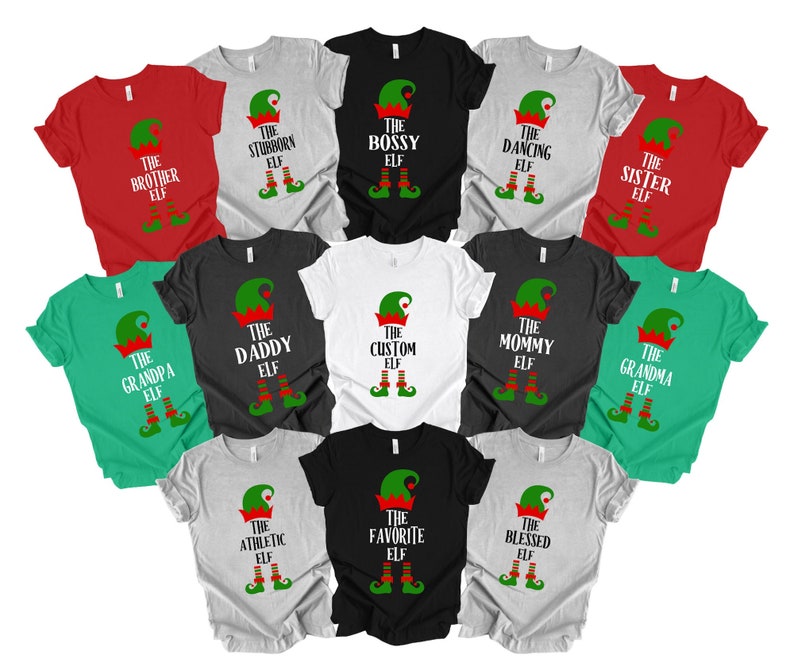 Custom The Elf Shirt, Custom Elf Shirt, Christmas Family Matching, Funny Christmas Shirt, Christmas Elf Shirts, Christmas Family Matching