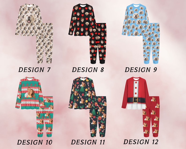 Customized Pajamas Sets, Personalized Face Pajamas, Customized Family Couple Pajamas, Gift for Men Women, Birthday gifts, Christmas gifts