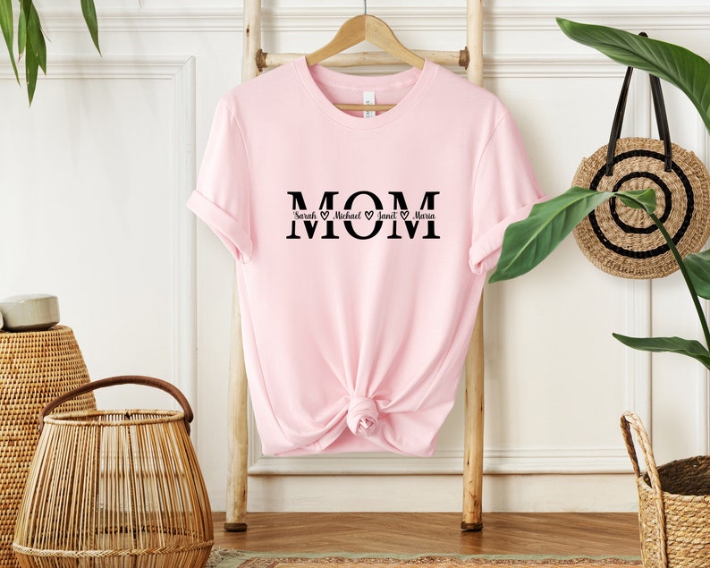 Custom Mom Sweatshirt, Custom Mom And Children Names Sweatshirt, Family Matching Tee, Women Sweatshirt, Gift For Mom, Mothers Day Gift