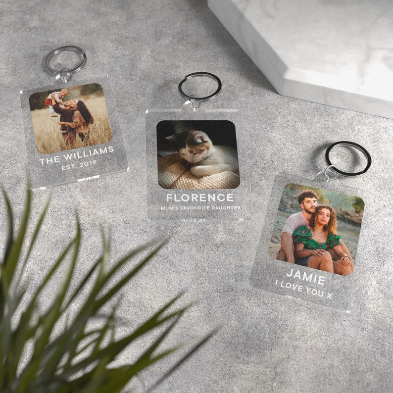 Personalised Photo Keyring, Any Photo and Any Text Keychain Accessory for Birthday, Anniversary, Christmas Gift il_794xN.5458354881_md8m.jpg