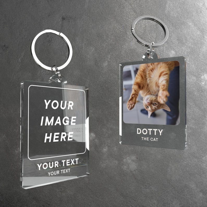 Personalised Photo Keyring, Any Photo and Any Text Keychain Accessory for Birthday, Anniversary, Christmas Gift il_794xN.5458354889_3uof.jpg