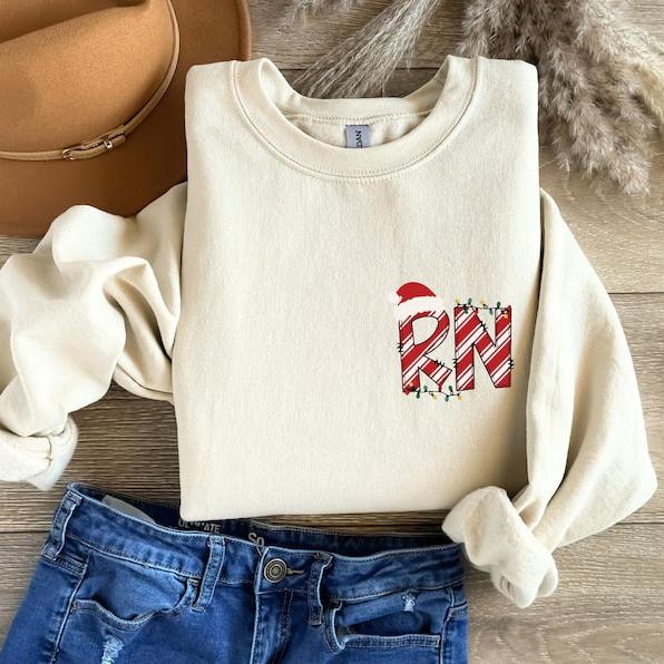 Christmas RN Shirt, Registered Nurse Holiday Shirt, RN Festive Tee, Registered Nurse Christmas Shirt, RN Shirt, Healthcare Apparel