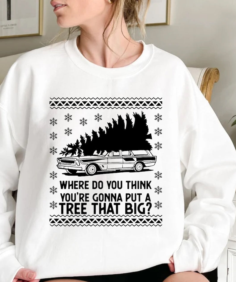 Bend Over and I'll Show You Christmas Couple Matching T-Shirt, Griswold Family Shirt, Cute Christmas Tree T-Shirt, Christmas Vacation Shirt