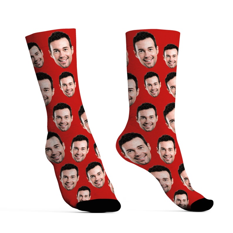 Custom Face Socks with Picture, Personalized Smiley Photo Socks, Funny Socks with face,Funny Sock gag Gifts for Men Women