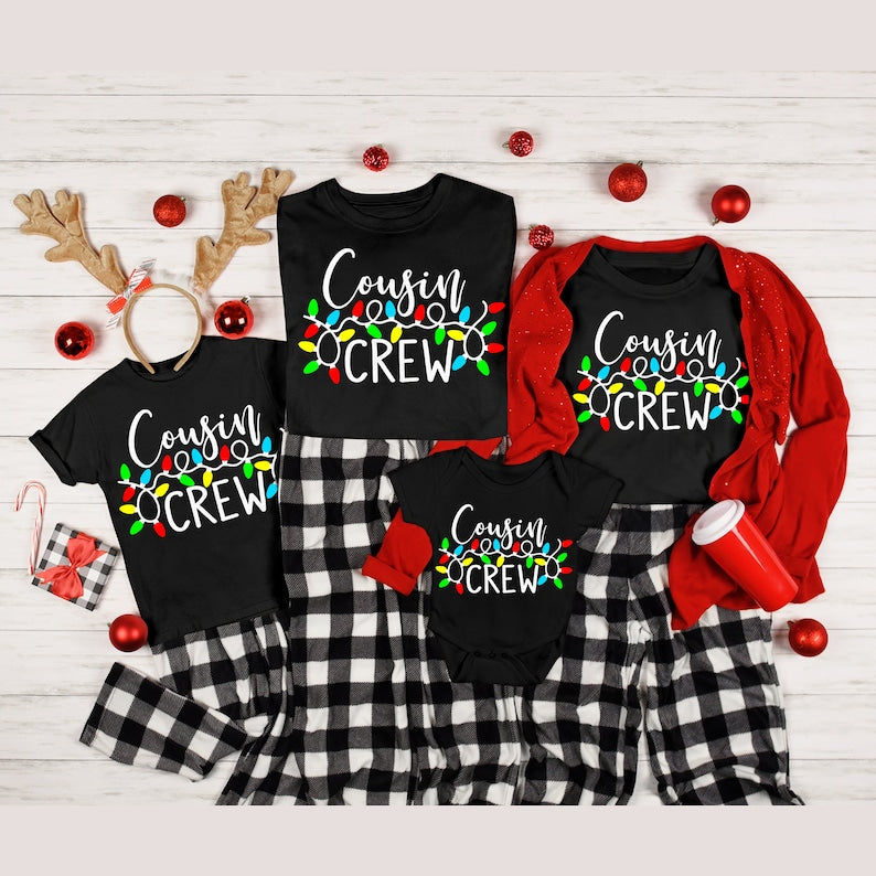 Christmas Cousin Crew Shirts, Christmas Cousin Shirts Matching Family Christmas Shirts Toddler Christmas Outfit Baby Christmas Crew