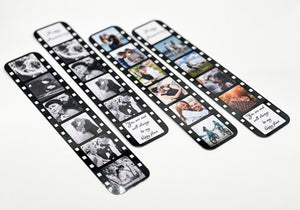 Personalised Photo Bookmark Film Strip. Personalised Anniversary Gift. Romantic Gift. Birthday Gift. Wedding Gift. Gift for Him or Her.