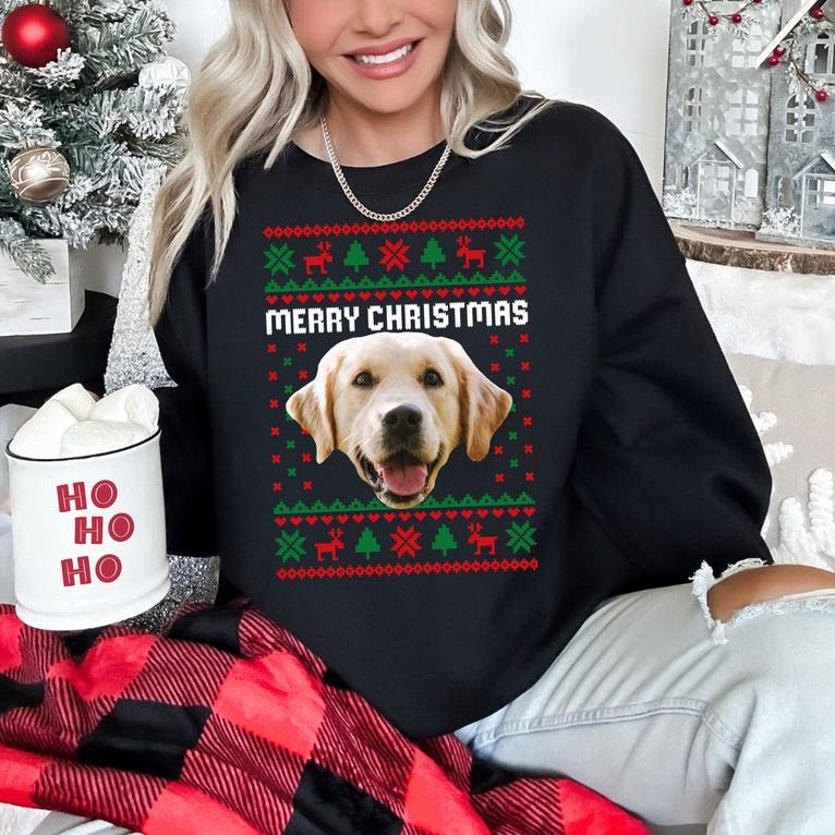 Custom Photo Ugly Christmas Sweatshirt, Dog Lover Sweater, Custom Face Sweatshirt, Funny Ugly Christmas Sweater, Personalized Ugly Sweater il_794xN.5469479556_t754.jpg