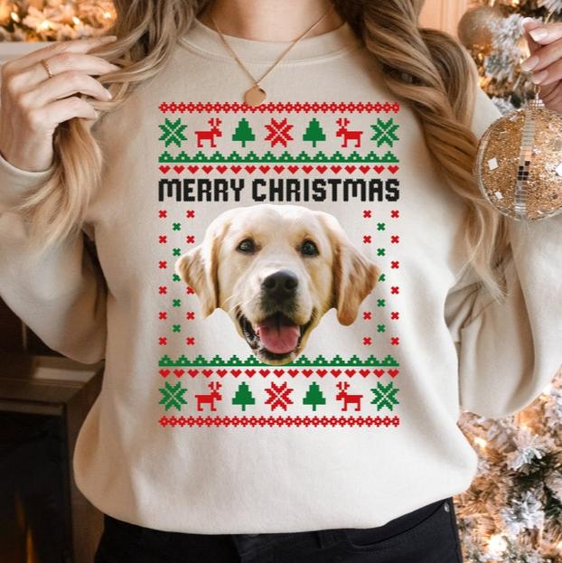 Custom Photo Ugly Christmas Sweatshirt, Dog Lover Sweater, Custom Face Sweatshirt, Funny Ugly Christmas Sweater, Personalized Ugly Sweater il_794xN.5469479898_22h5.jpg