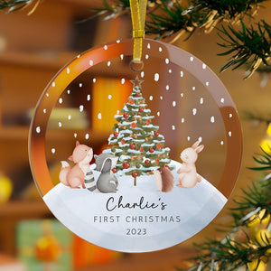 Baby's First Christmas Ornament, Acrylic Baby Gift, Baby Shower Gift, Baby's First Christmas 2024, Newborn Ornament Gifts 2024, Keepsake