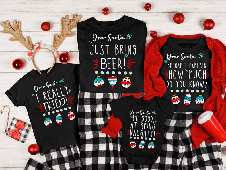 Family Christmas Shirts, Matching Family Christmas Outfits , Holiday T-Shirts, Christmas PJs Family, Family Christmas Shirts, Matching