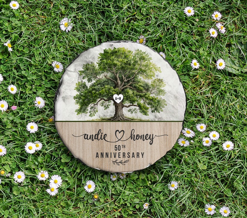Personalized Anniversary Gift | Personalized Garden Stone | Personalized Gift | Anniversary Gift | 50th Anniversary | 20th Anniversary Gifts