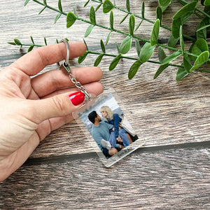 Custom Photo Keychain | Personalized Photo Keychain | Anniversary Gift | Gift for Him | Gift for Her, Gift For Bestie, Sister Check Key Chain Ring Keyrings Picture Gift