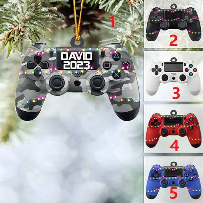 Personalized Gaming Hand Play Christmas Ornament 2024, Gaming Hand Play Keepsake, Gift For Gamer, Gamer Lover - Xmas Tree Hanging Decoration