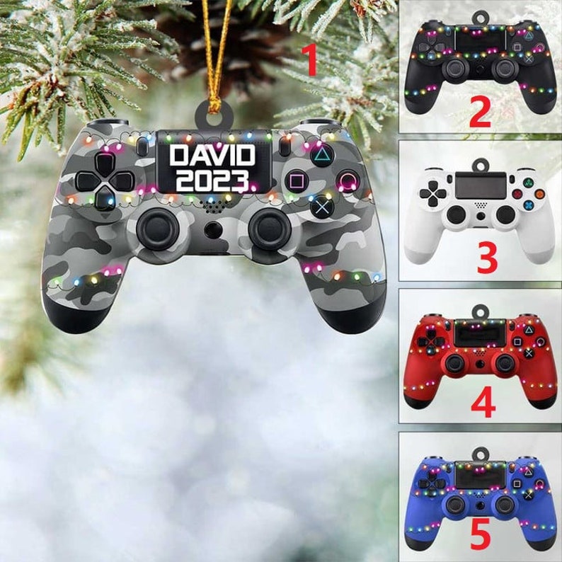 Personalized Gaming Hand Play Christmas Ornament 2024, Gaming Hand Play Keepsake, Gift For Gamer, Gamer Lover - Xmas Tree Hanging Decoration