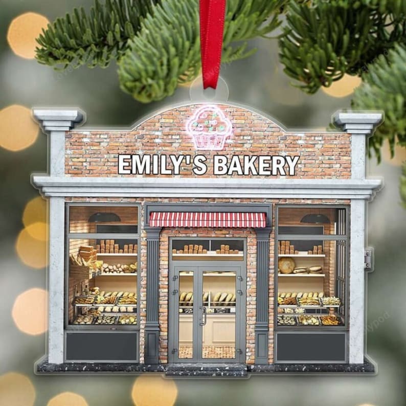 Personalized Bakery Christmas Ornament 2024, Bakery Keepsake, Gift For Baking Lovers - Xmas Tree Hanging Decoration
