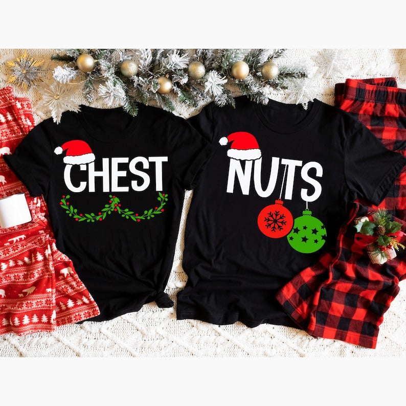 Chest Nuts Christmas Sweatshirts Couples Christmas Shirts Family Holiday Hoodie Boyfriend Christmas Gift for Couple Ugly Christmas Sweater il_794xN.5482208324_3mxr.jpg