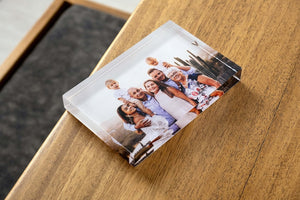 Personalized Photo Block, Acrylic Glass Photo Block, Custom Acrylic Block Photo, Crystal Wedding gift, Birthday, Father's Day Gift, Valentin