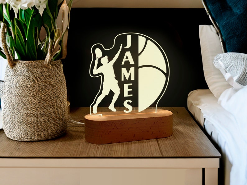 Personalized Basketball 3D Night Light, Basketball Player Night Light, Basketball Night Light Gift, Gift For Boy Gift For Sportsmen Gift