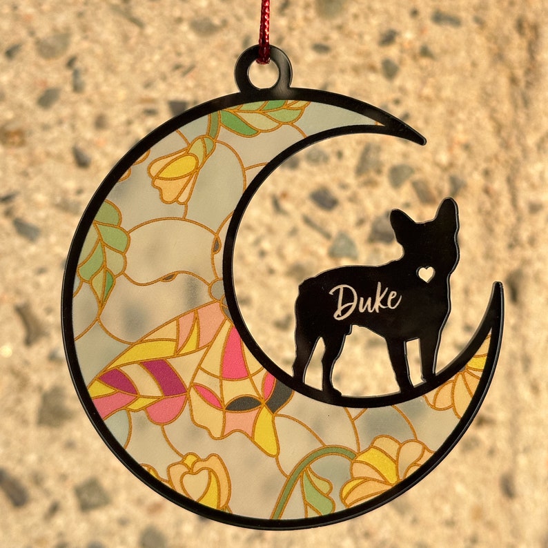 Pet Memorial Gift, Dog Memorial Gift Personalized Loss of Dog Sympathy Gift, Pet Memorial Suncatcher, Dog Remembrance Gift, Pet Loss Gift