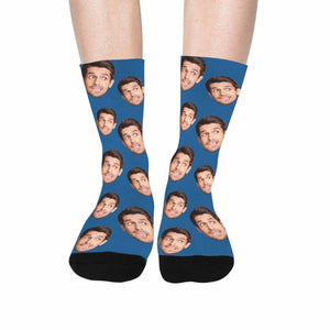 Custom Face Socks with Picture, Personalized Smiley Photo Socks, Funny Socks with face,Funny Sock gag Gifts for Men Women