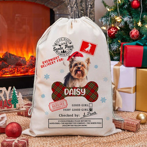 Personalized Photo Christmas Santa Sack For Christmas, Christmas Gifts Bags For Pets, Christmas Present Sack, Christmas Sack for Dogs Cats