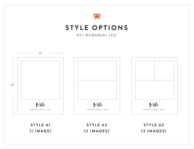 Light Up Pet Memorial Gift, LED Pet Frame, Pet Memorial Keepsake, Pet Bereavement Gift, Pet Loss Sympathy Gift