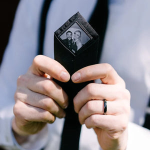 Custom Photo Patch for ties, Christmas, gifts, tie patch, grampa, wedding, father of the bride, fathers day, micro wedding, anniversary, dad