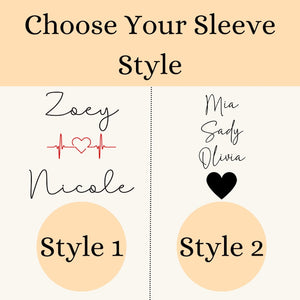 Personalized Sisters Sweatshirt With Names On Sleeve, Personalized Birth Month Sweatshirt, GIfts For Sister, Sister Sweater, Sister Gift