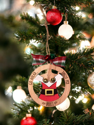 Funny Christmas Ornament, Jingle My Bells Ornament, Female and Male Ornament