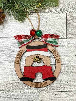 Funny Christmas Ornament, Jingle My Bells Ornament, Female and Male Ornament