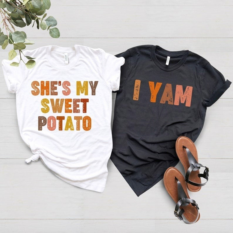 She's My Sweet Potato I Yam Shirt, Couples Thanksgiving Shirt, Thanksgiving Tee, Thanksgiving Friend Shirts, Thanksgiving Dad Daughter Shirt