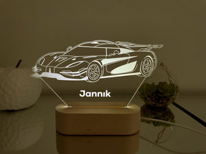 Gift for Boyfriend Car Guy, Gift Custom 3D Car Night Light Super Car Truck Motorcycle, 3D Photo Lamp for Him Birthday BF