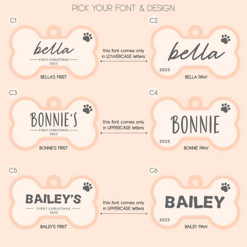 Dog Bone Ornament, Dog's First Christmas Ornament, New Dog Ornament, New Puppy Ornament, Personalized Dog's First Christmas, Bone Ornament il_794xN.5518915667_j93k.jpg