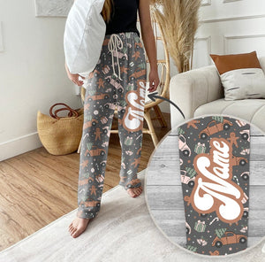 Personalized Christmas Pajama Pants: Groovy Holiday Family PJs