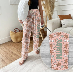 Personalized Christmas Pajama Pants: Groovy Holiday Family PJs