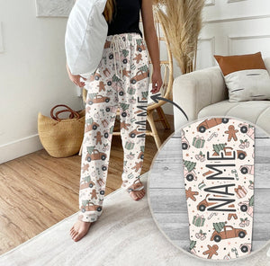 Personalized Christmas Pajama Pants: Groovy Holiday Family PJs