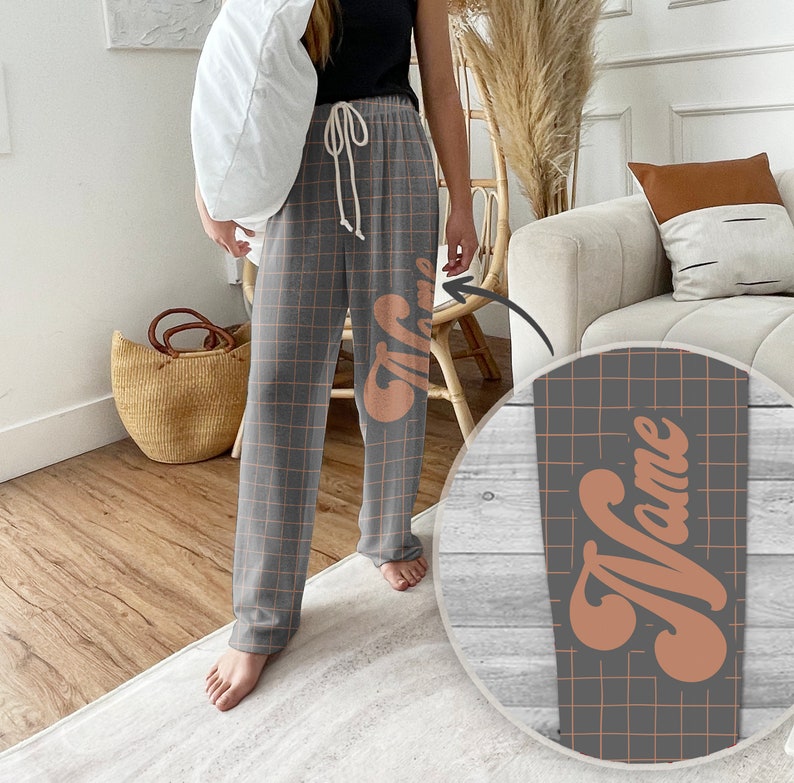 Personalized Pajama Pants, vintage christmas, Groovy style Christmas pajama pants, family pajama sets ,Custom pajamas, holiday gifts il_794xN.5519072821_2fi3.jpg