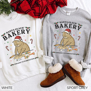 Ugly Christmas Cat Sweater, Santa Claus Bakery, Funny Xmas Gift, Cat Owner Gift, Cat Sweatshirt, Cat Mom, Cat Dad, Cat Gifts, Christmas Gift il_794xN.5519181271_2kux.jpg