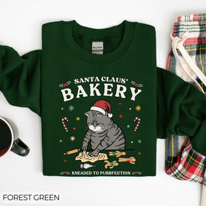 Ugly Christmas Cat Sweater, Santa Claus Bakery, Funny Xmas Gift, Cat Owner Gift, Cat Sweatshirt, Cat Mom, Cat Dad, Cat Gifts, Christmas Gift il_794xN.5519231199_5e4f_3298556c-a228-4328-980d-6b4a9ce64289.jpg