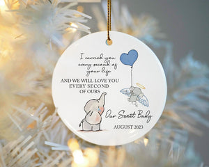 Personalized Baby Memorial Ornament, Sympathy Gift, Miscarriage Ornament, Infant Loss, Stillbirth Keepsake, Custom Baby Miscarriage Gift