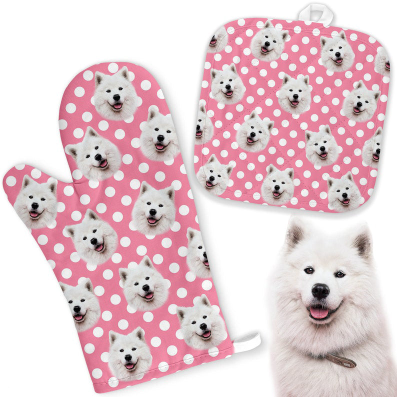 Personalized Oven Mitts, Customized Dog Oven Mitts, Funny Oven Mitts, Custom Oven Mitts, Cute Gift, Housewarming, Christmas Gift