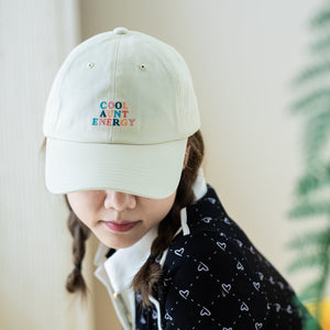 Cool Aunt Energy Cap | In Mom My Era | Beige Cap with Multicolor Embroidered Letters