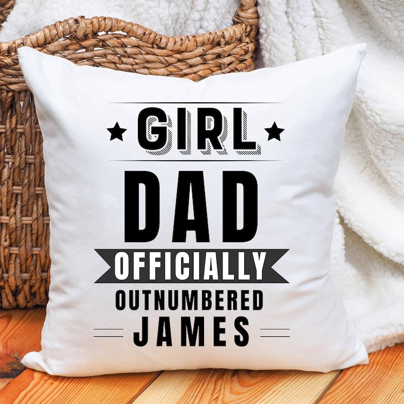 Dads Chair Pillow, Custom Throw Pillow, Funny Dad Pillow, Funny Husband Pillow, Funny Dad Gift, Dad Pillow Case, Personalize Dad Pillow