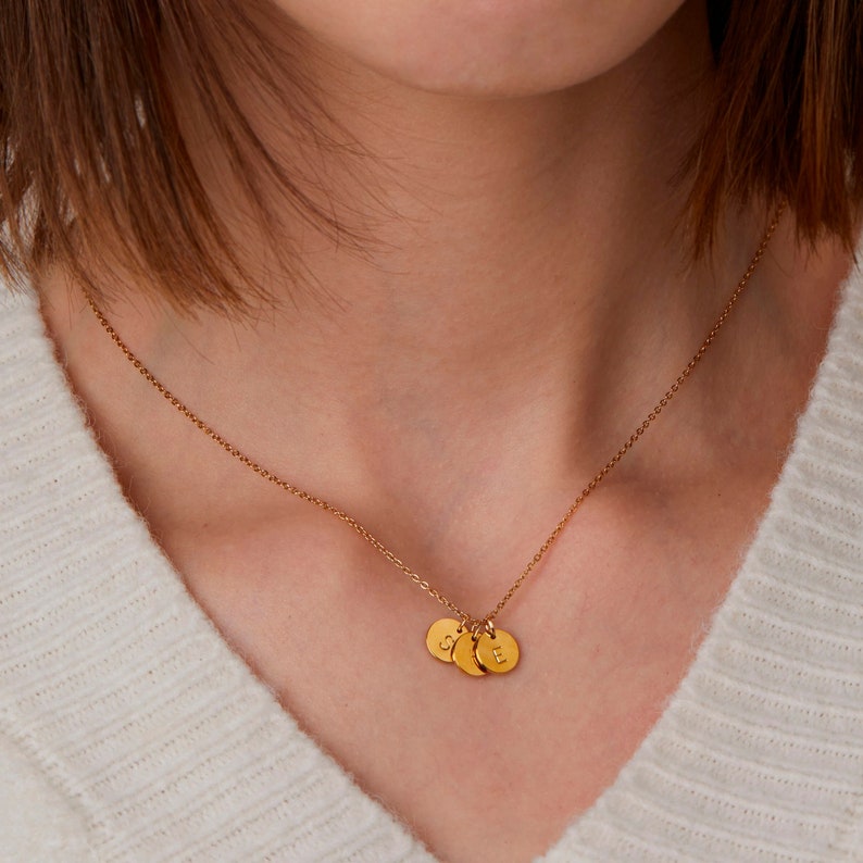 Personalized Initial Necklace Custom Pendant Jewelry Gift for Grandma Gift New Mom Gift Unique Handmade Jewelry Gift for Mom